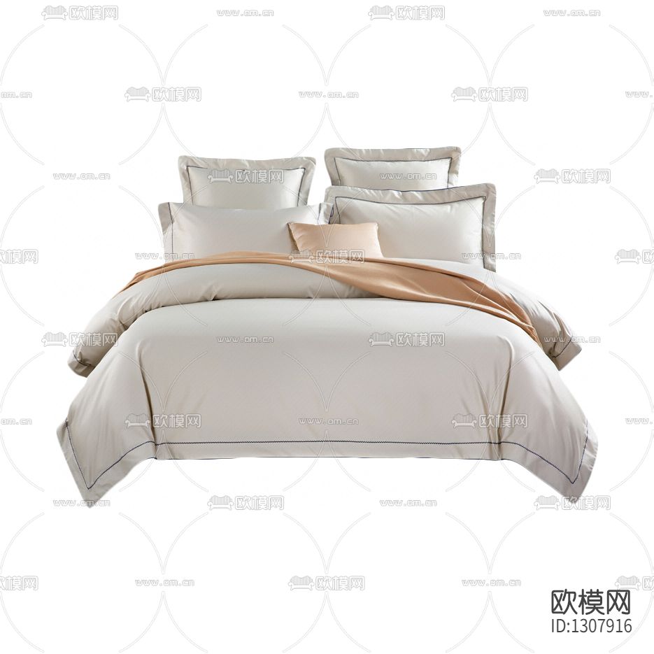 现代简约布艺床品