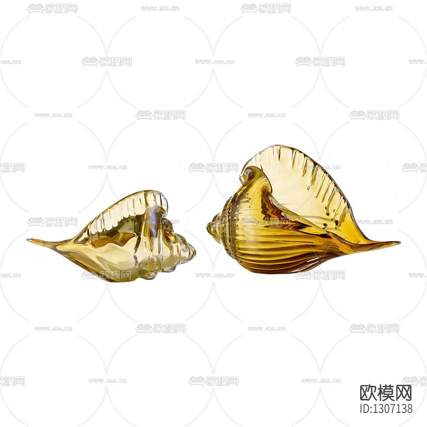 北欧金面贝壳摆件