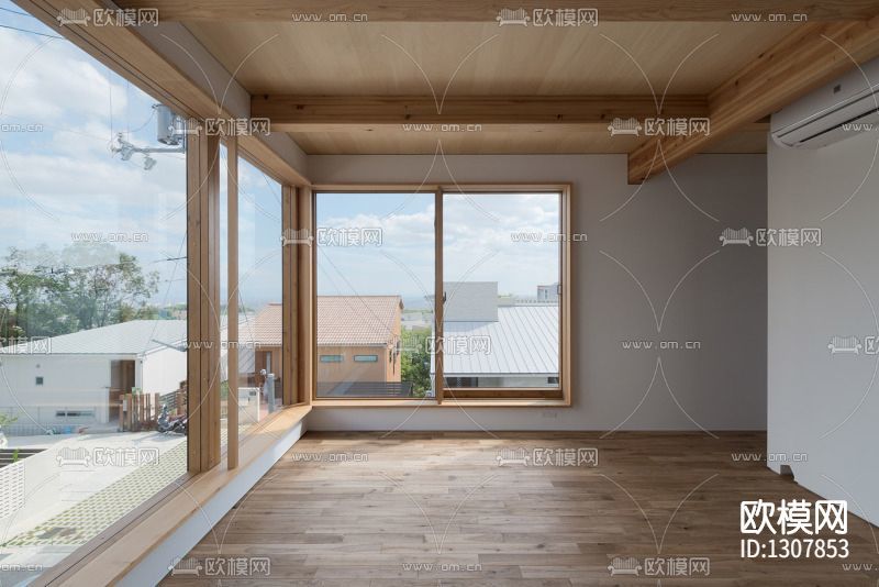 日式簡約客廳場景下載