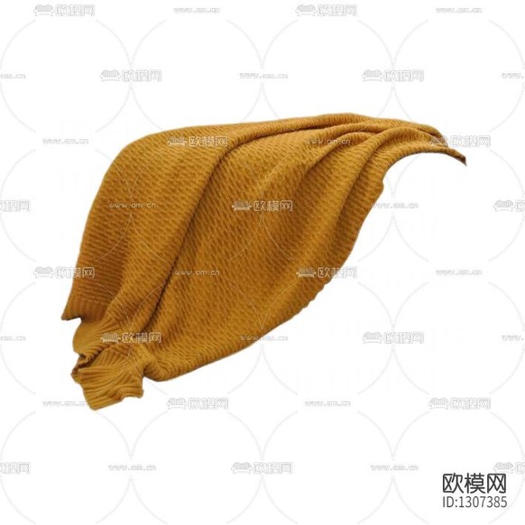 現(xiàn)代簡(jiǎn)約黃色布藝搭巾下載