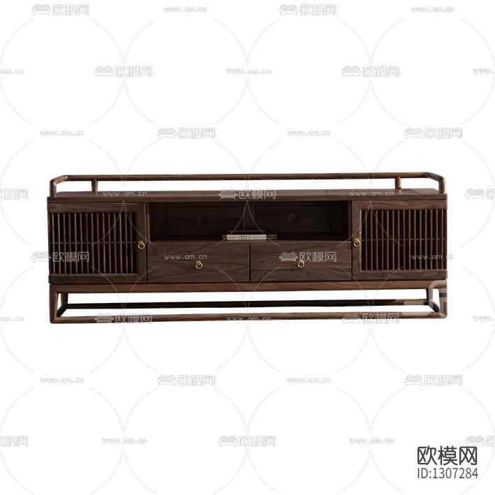 新中式简约实木电视柜下载