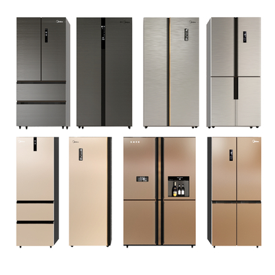  现代冰箱冰柜su模型 