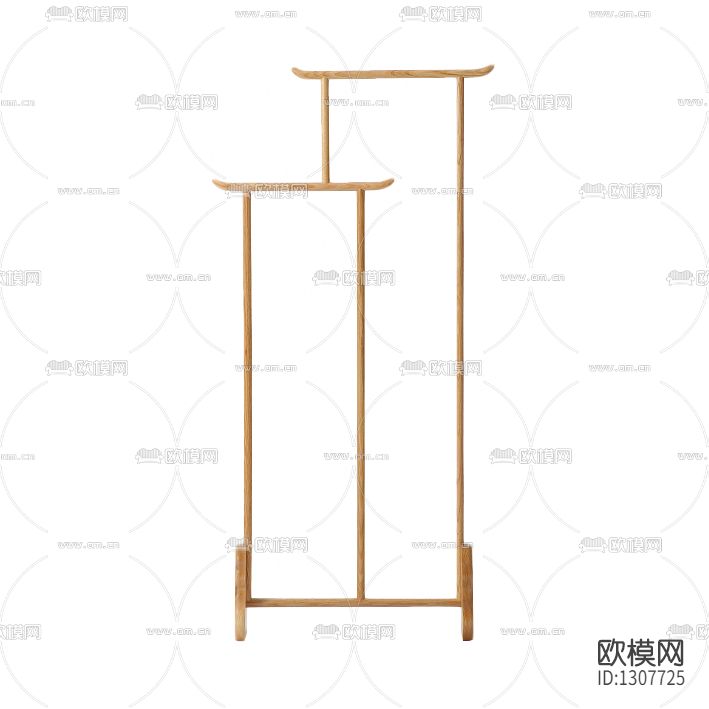 新中式简约实木衣帽架