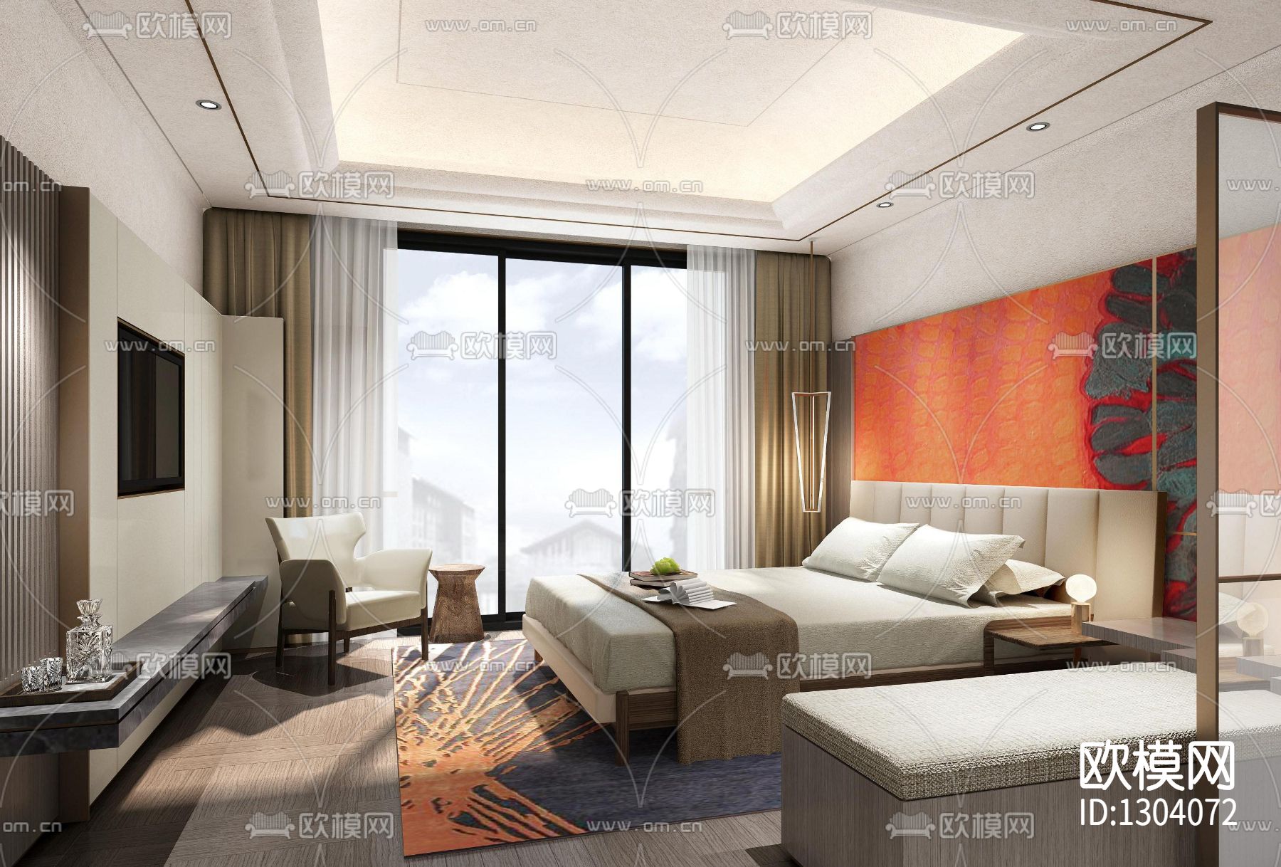 样板房cad施工图下载（渲染图8）