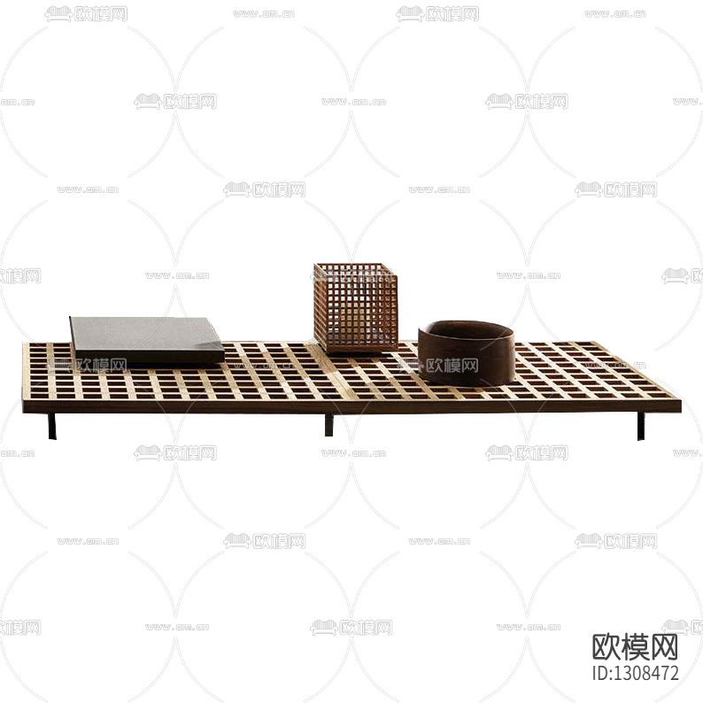 现代简约实木茶几