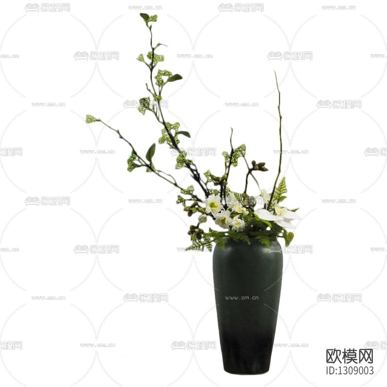 新中式陶瓷花瓶摆放花艺下载