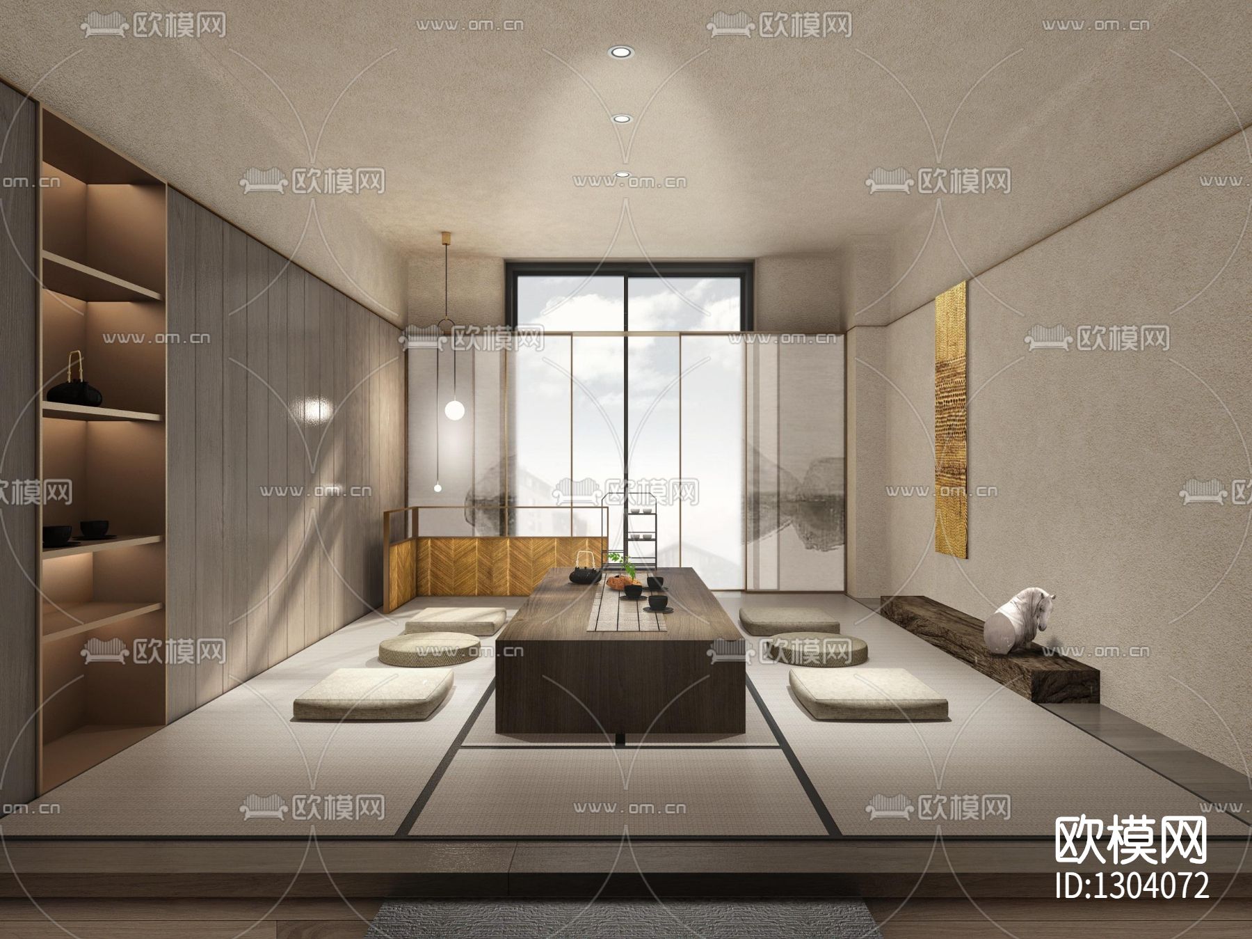 样板房cad施工图下载（渲染图6）