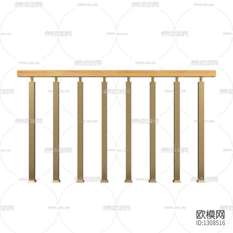 现代简约铁艺镂空栏杆