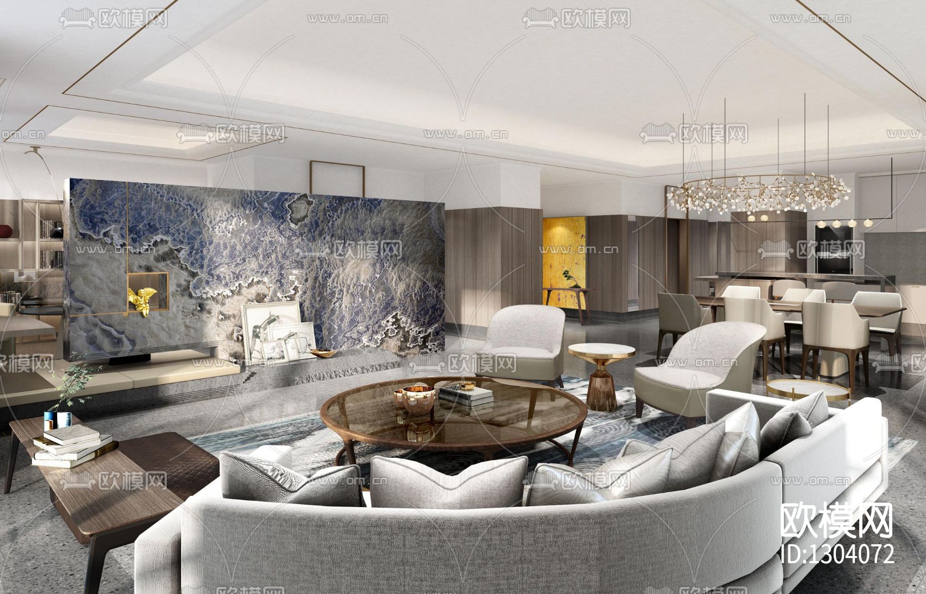 样板房cad施工图下载（渲染图5）