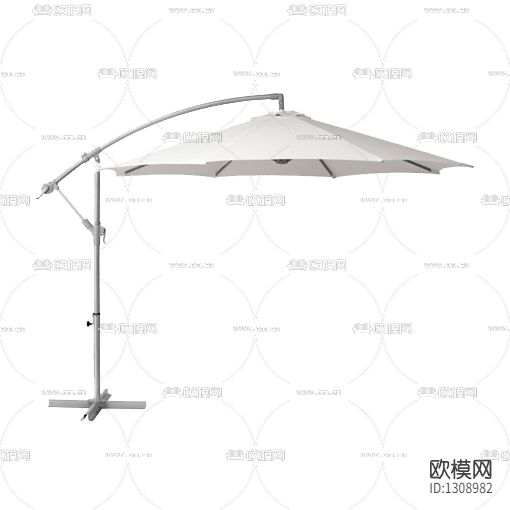 现代简约白色遮阳伞下载