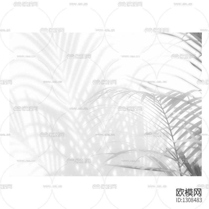 北欧简约植物背景墙下载