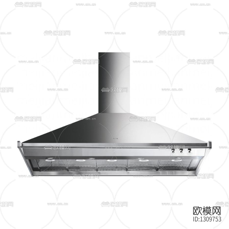 现代简约金属抽油烟机