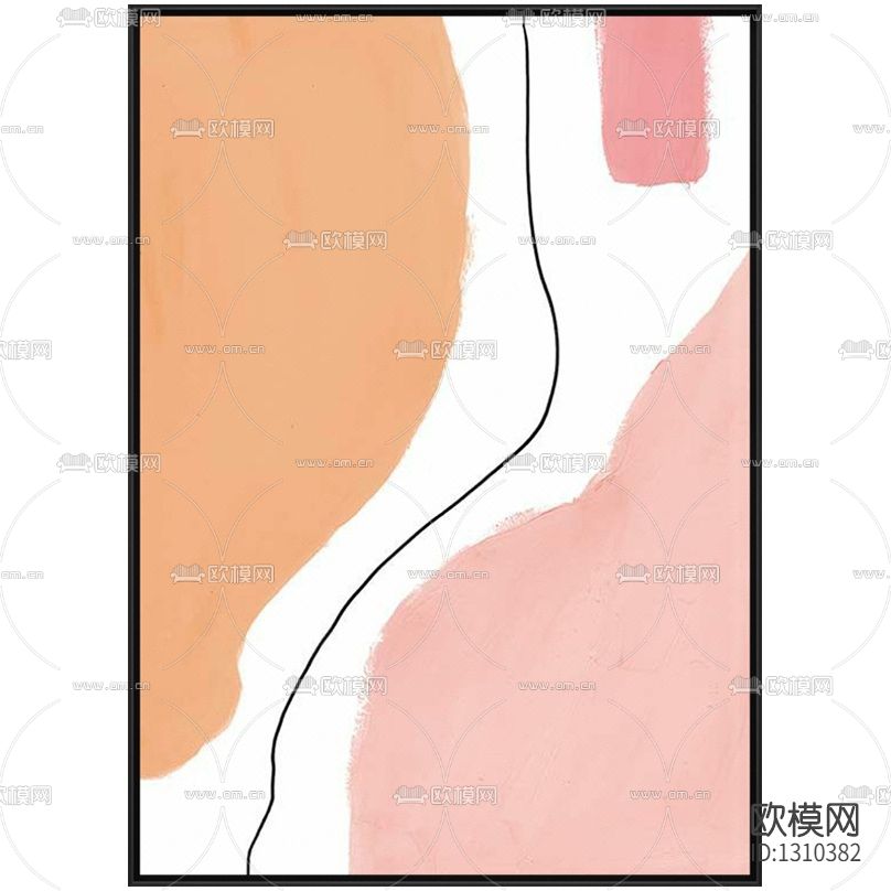 北欧简约抽象装饰画