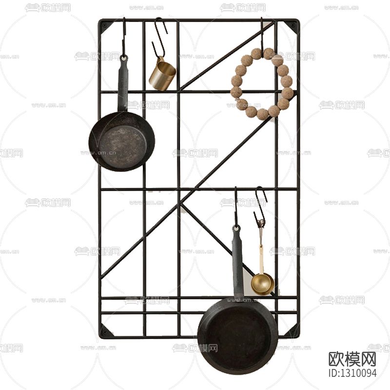北欧简约金属厨具架子下载