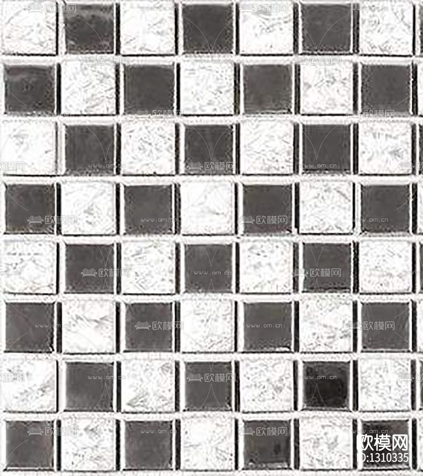 现代简约黑白马赛克瓷片下载