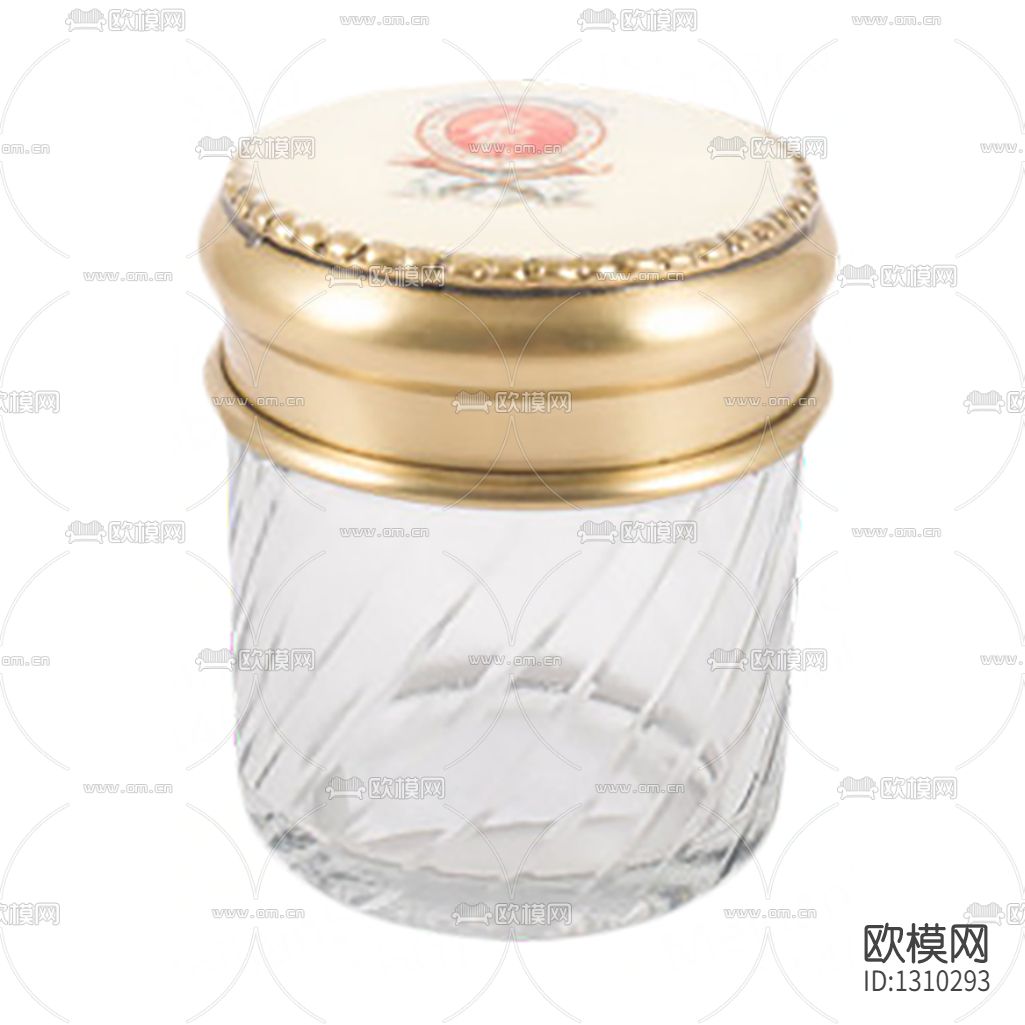 法式古典黄铜珐琅储物罐