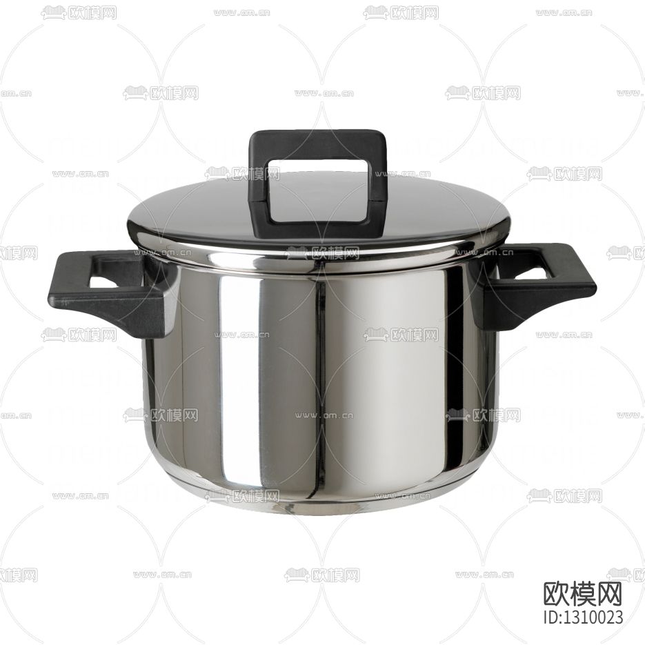现代简约金属不锈钢煮锅