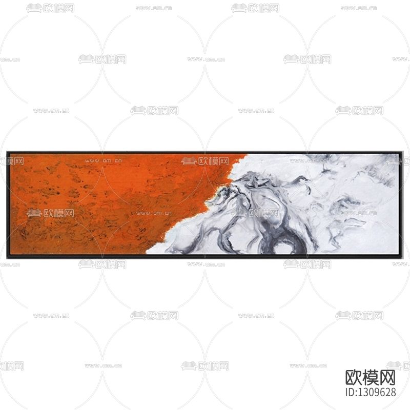 现代简约肌理画装饰画下载