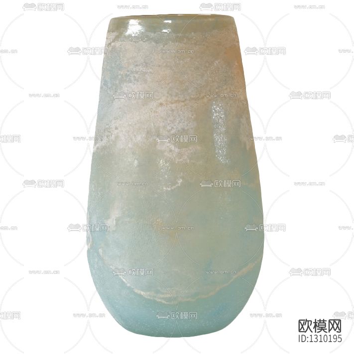 现代磨砂混色超厚玻璃花瓶下载