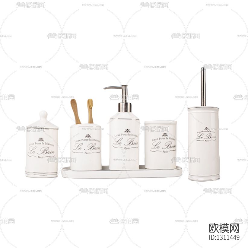 现代简约洗漱用品摆件