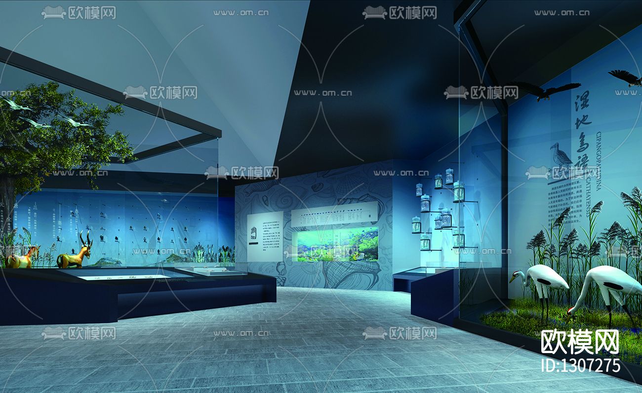 创意展厅cad施工图下载（渲染图3）