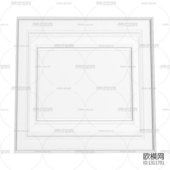 現(xiàn)代簡約石膏線條吊頂下載