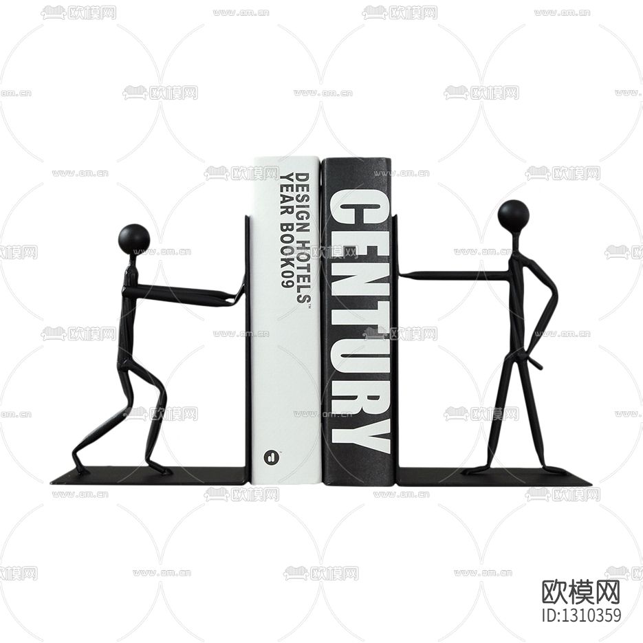 现代轻奢书档摆件