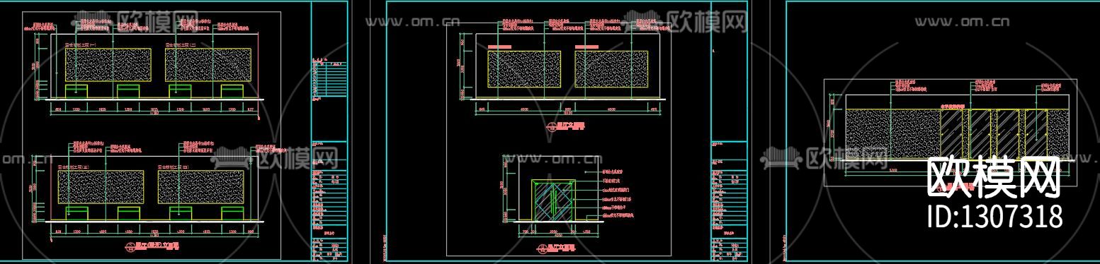 企业形象展厅cad施工图下载（渲染图8）
