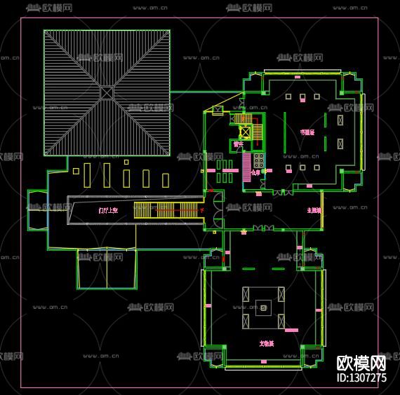 创意展厅cad施工图下载（渲染图5）