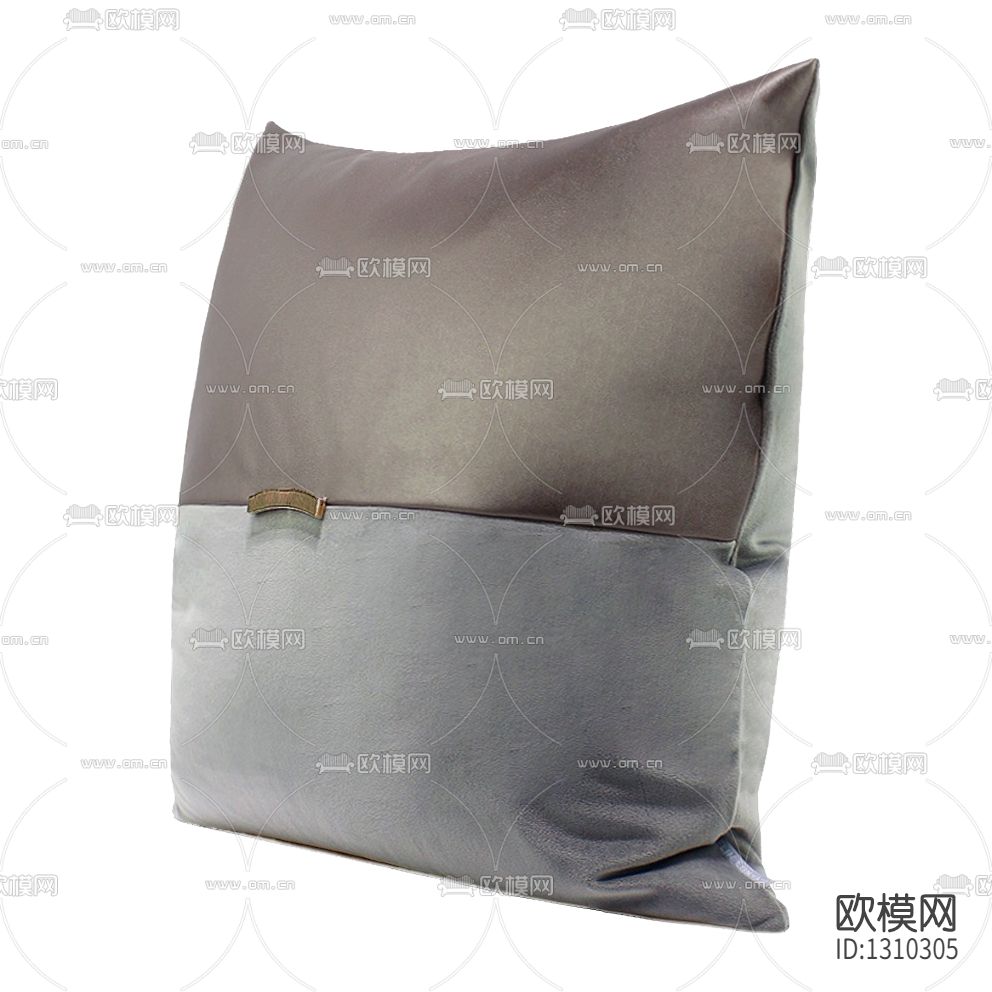 新中式拼色布艺抱枕下载（渲染图1）