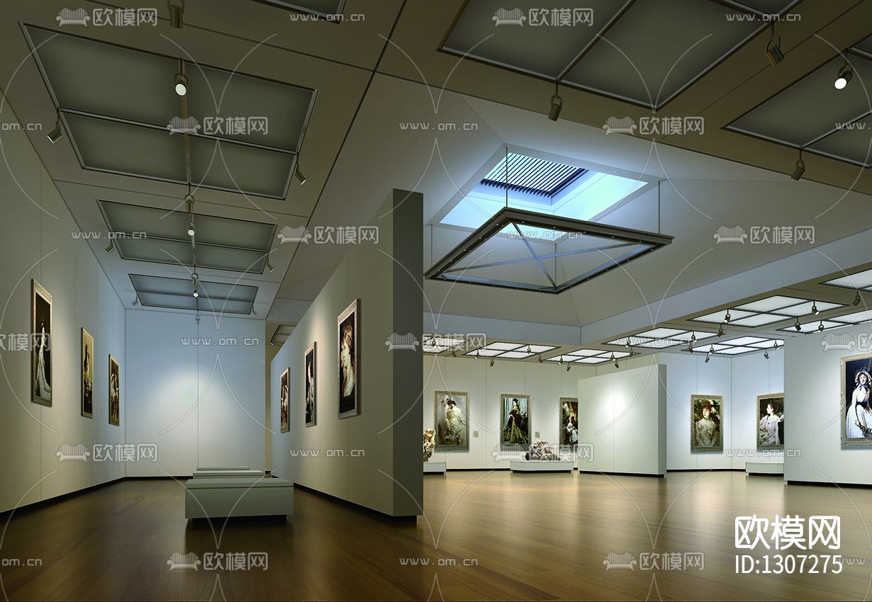 创意展厅cad施工图下载（渲染图2）