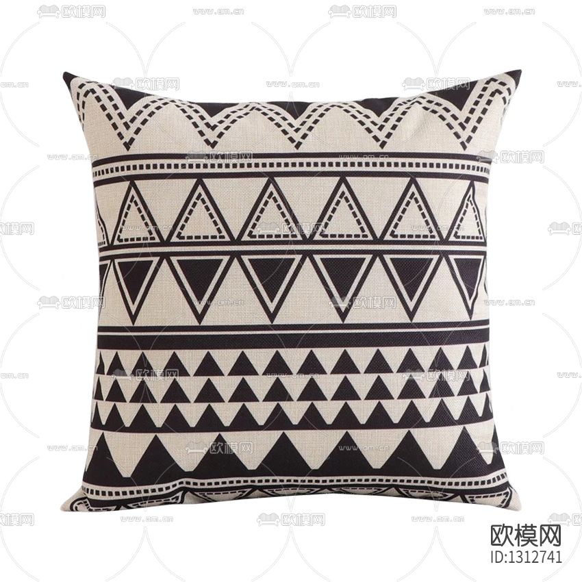 北欧简约几何图案布艺抱枕下载