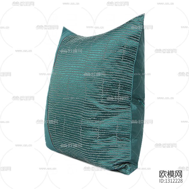 现代简约金色条纹拼接布艺抱枕下载（渲染图3）