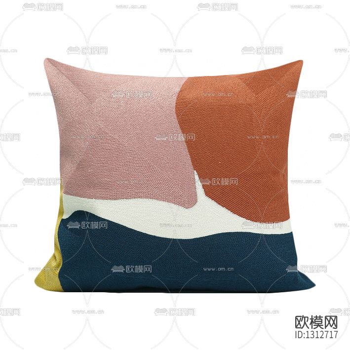 北欧简约色块布艺抱枕下载