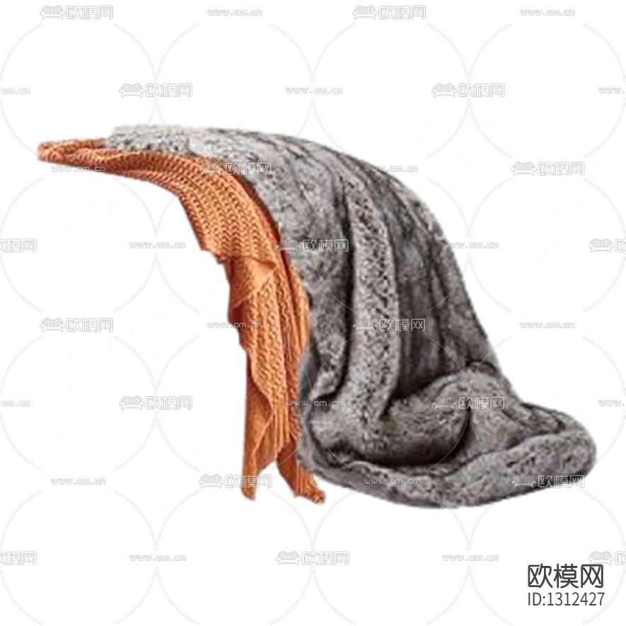 现代简约绒布搭巾下载