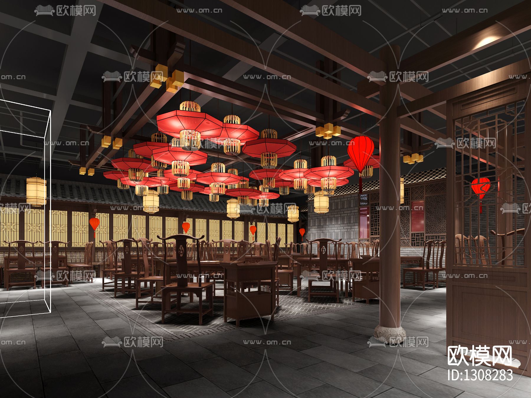 上海美蛙鱼头火锅店cad施工图