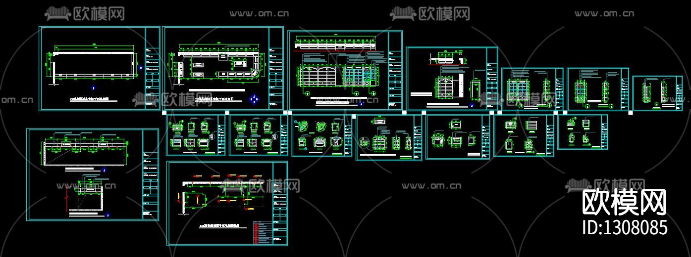 烟酒店cad施工图下载（渲染图9）