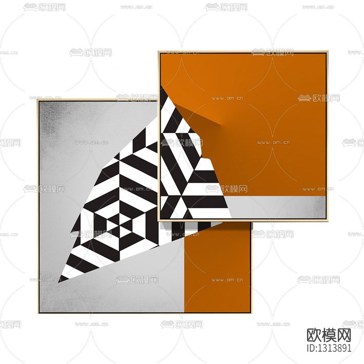 现代轻奢创意装饰画下载