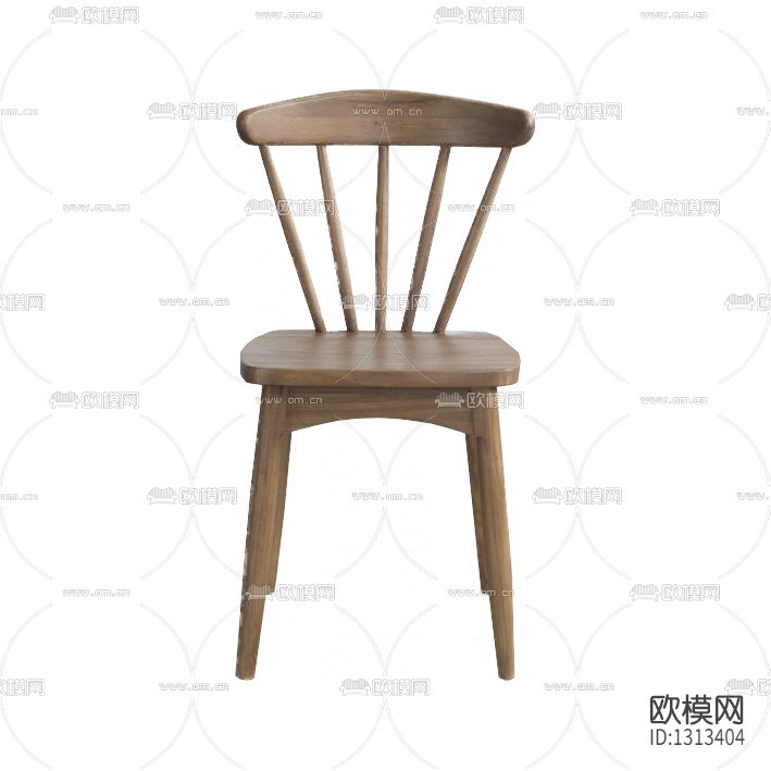 北欧简约实木餐椅下载