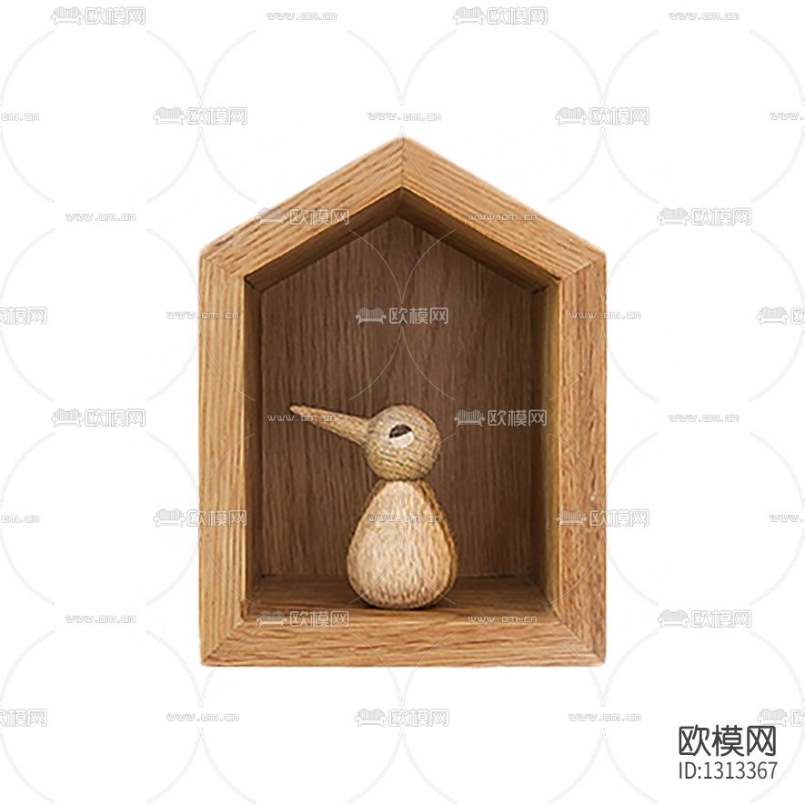 北欧简约实木置物架下载