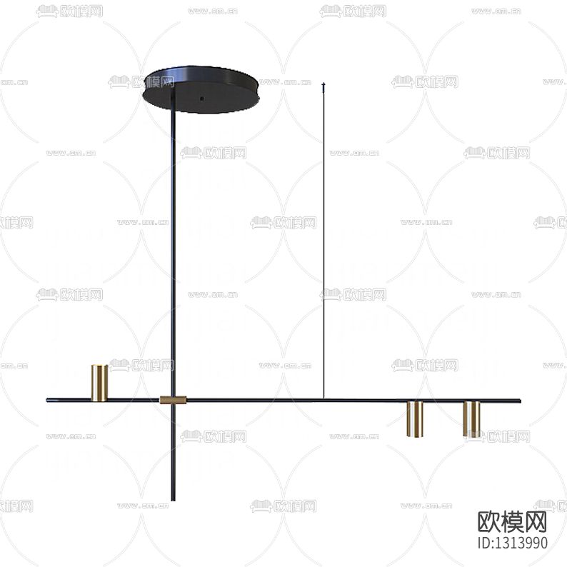 北欧极简金属LED吊灯