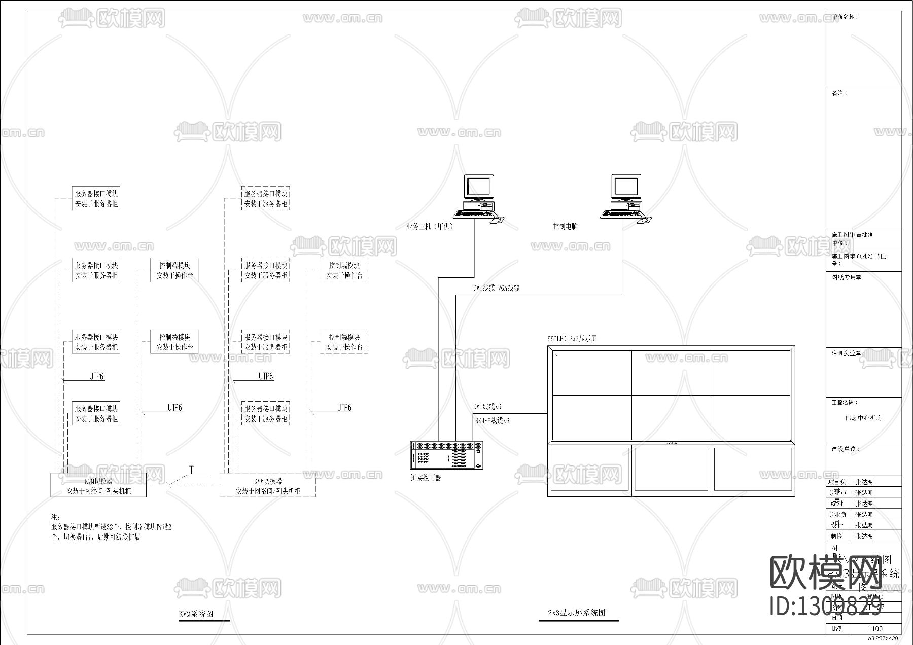 信息机房设计图纸cad施工图下载（渲染图8）