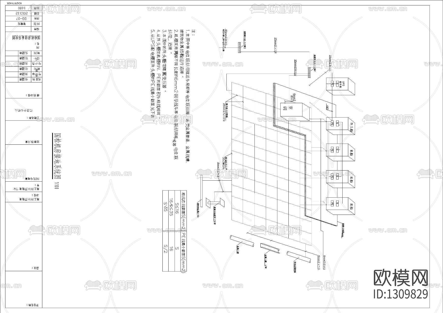 信息机房设计图纸cad施工图下载（渲染图10）