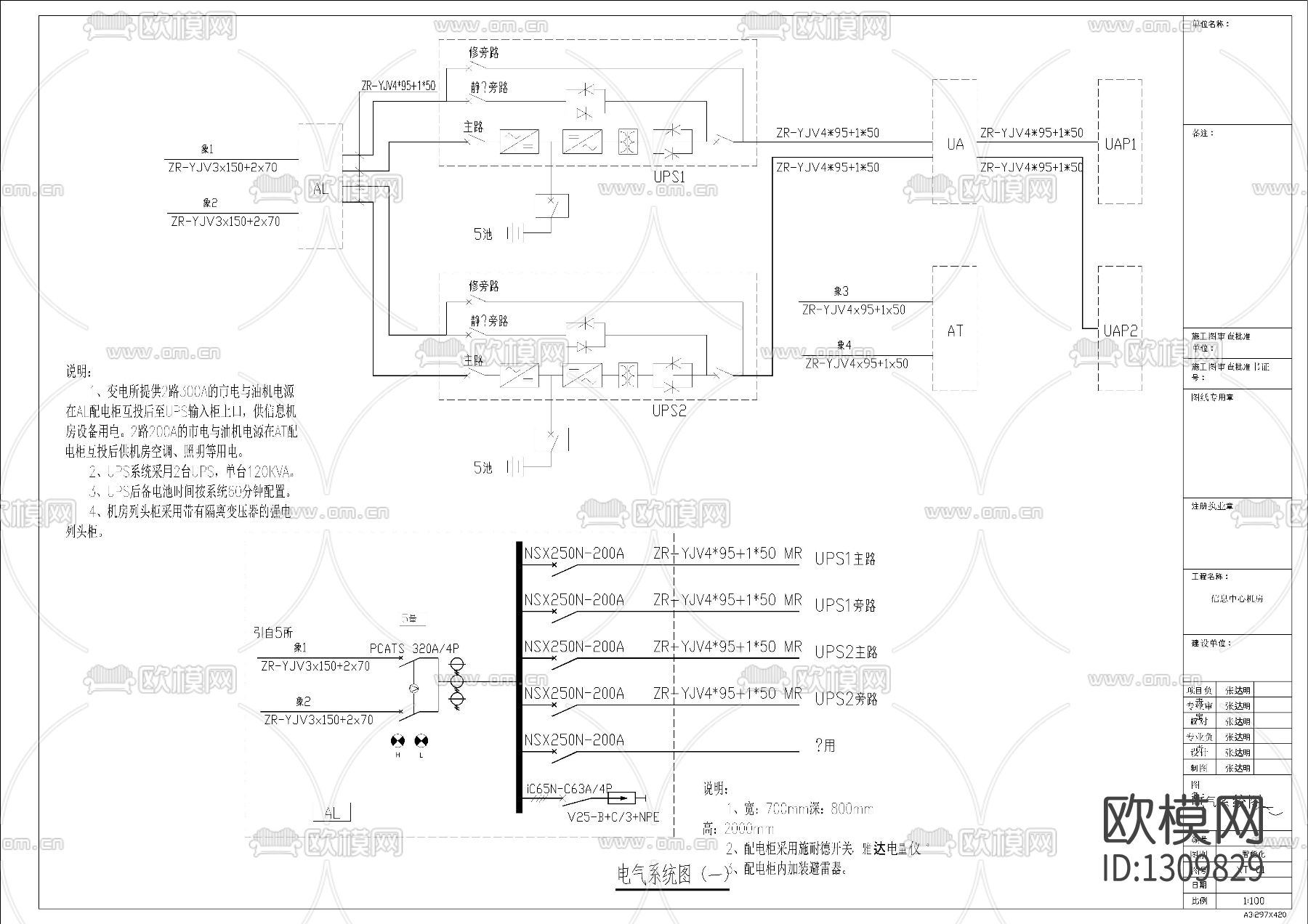 信息机房设计图纸cad施工图下载（渲染图6）