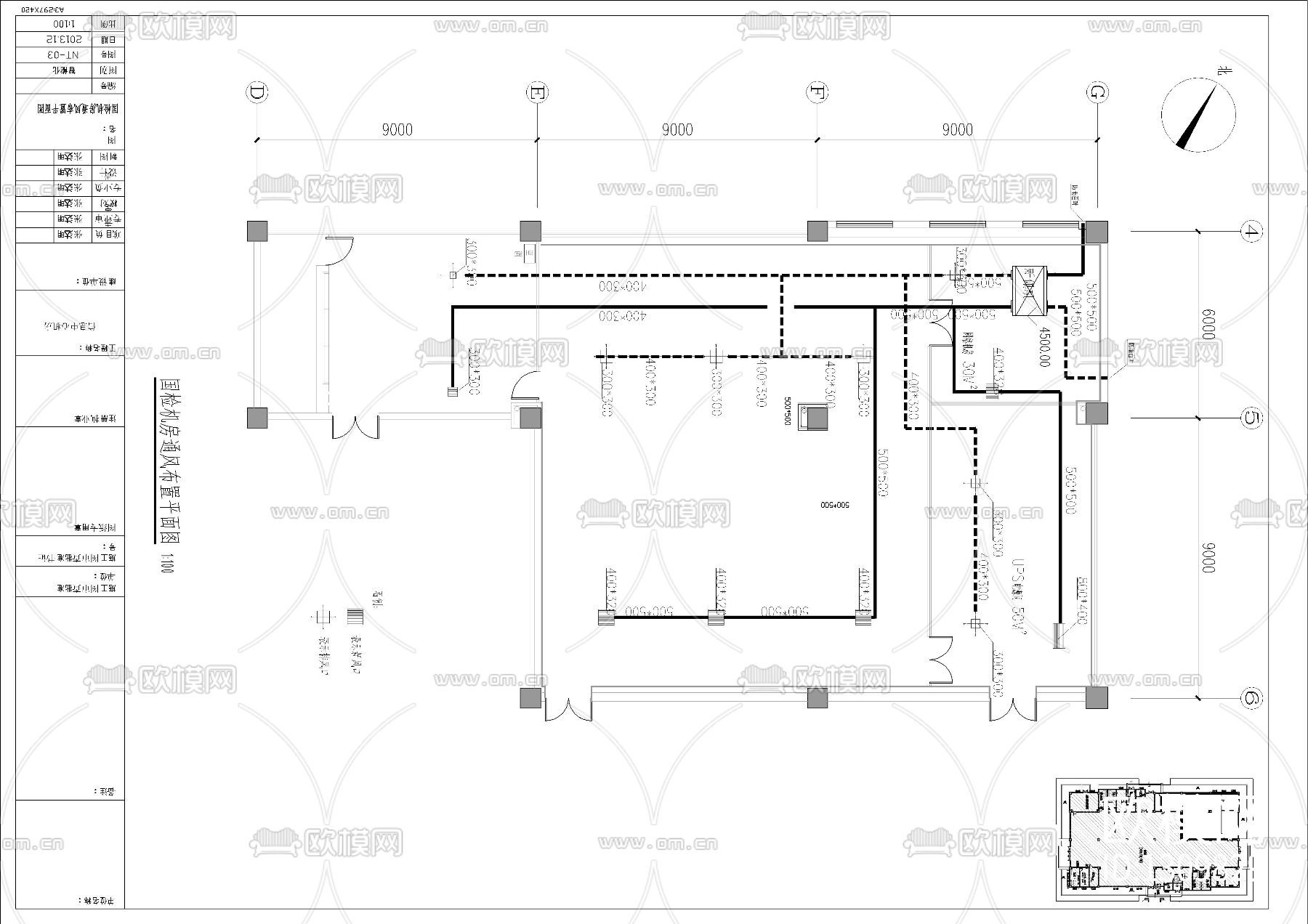 信息机房设计图纸cad施工图下载（渲染图2）
