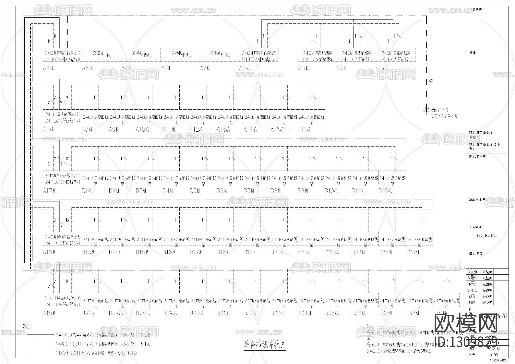 信息机房设计图纸cad施工图下载（渲染图4）