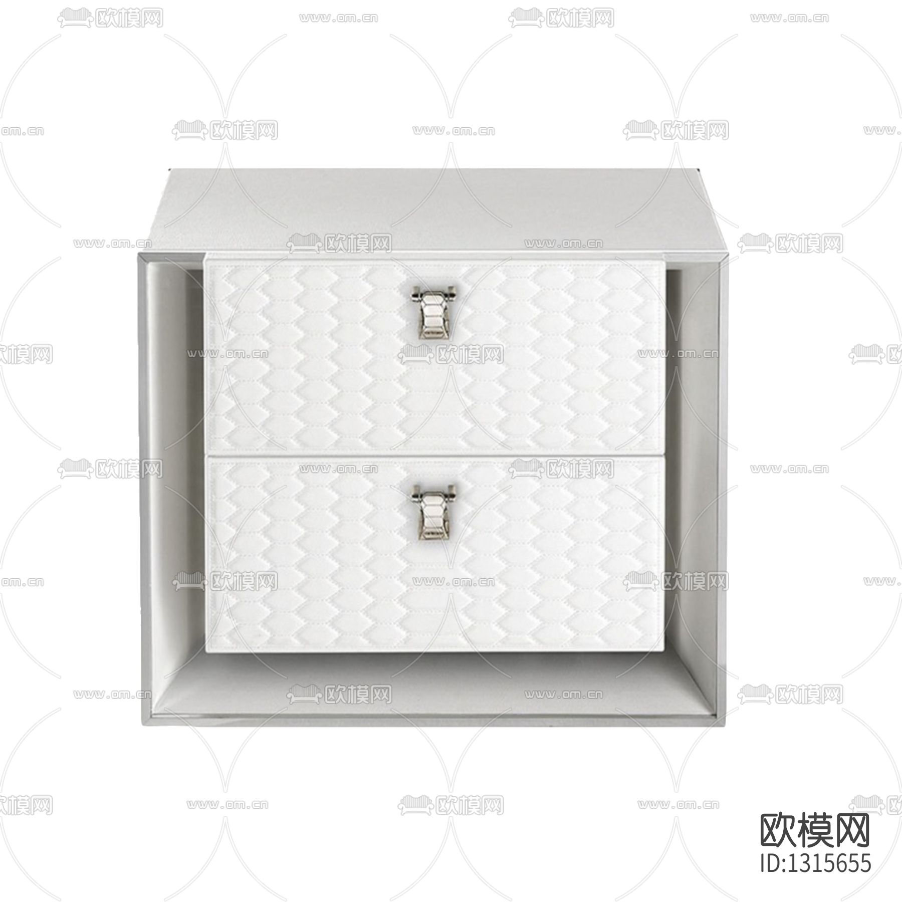 现代轻奢实木皮革床头柜下载