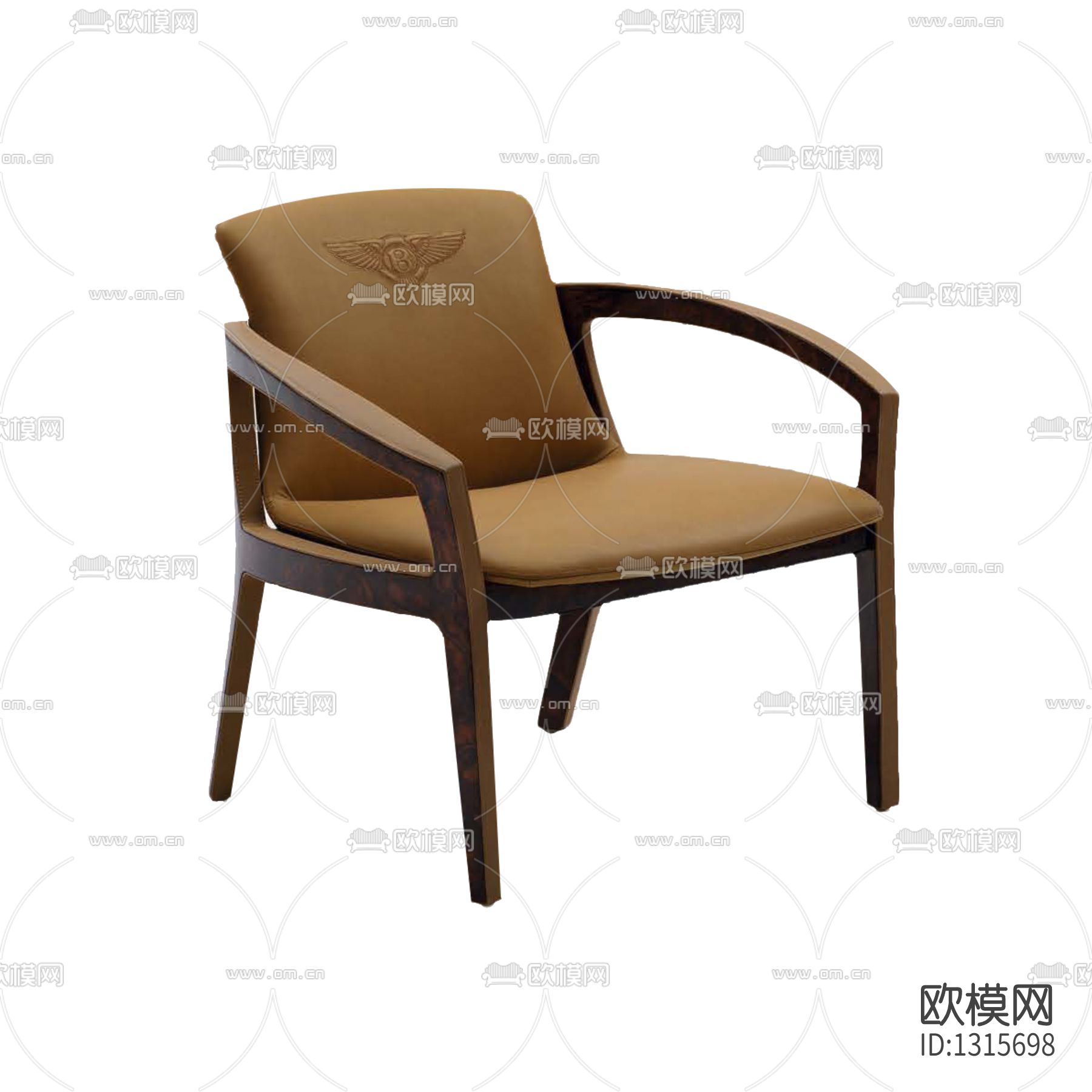 新中式简约实木皮革餐椅下载