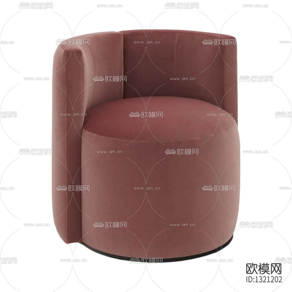 現(xiàn)代輕奢布藝單人沙發(fā)下載