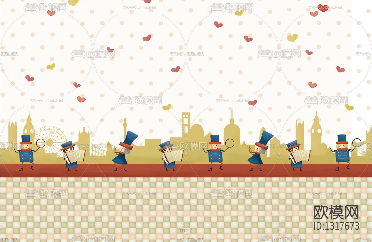 儿童壁画下载（渲染图2）